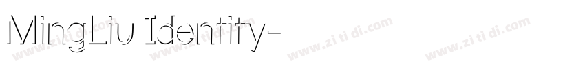 MingLiu Identity字体转换